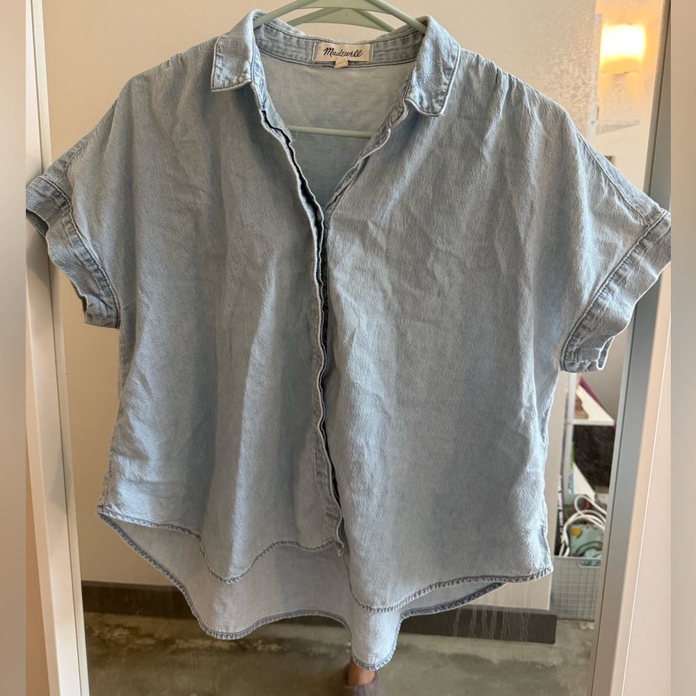 Madewell denim chambray short sleeve